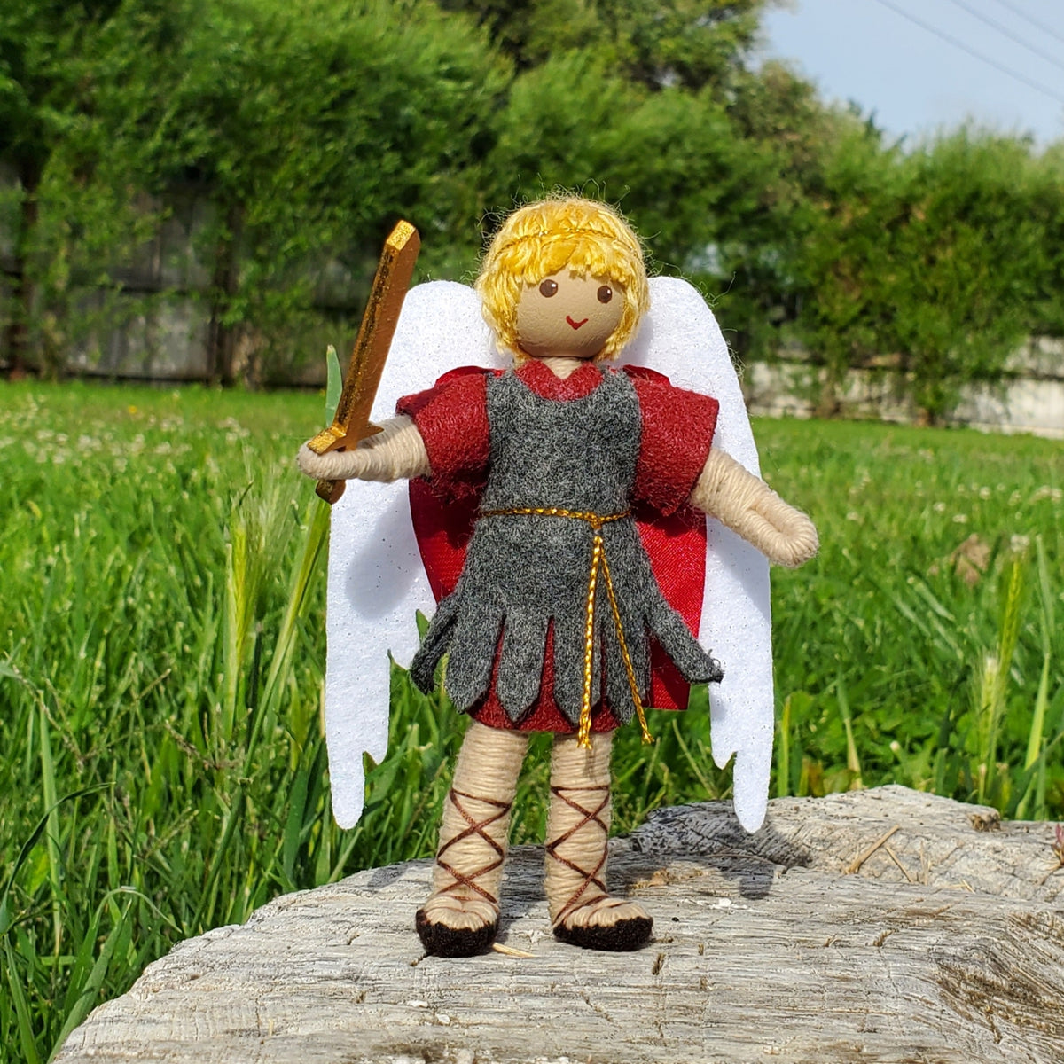 Handmade Saint Michael Archangel Doll Toy – Wildflower Toys ™