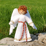 Handmade Boy Angel Doll – Guardian Angel with red and gold belt