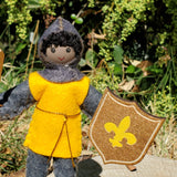 Dollhouse Castle Knight Doll (Yellow tunic)