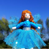 Miniature fairy doll with red hair
