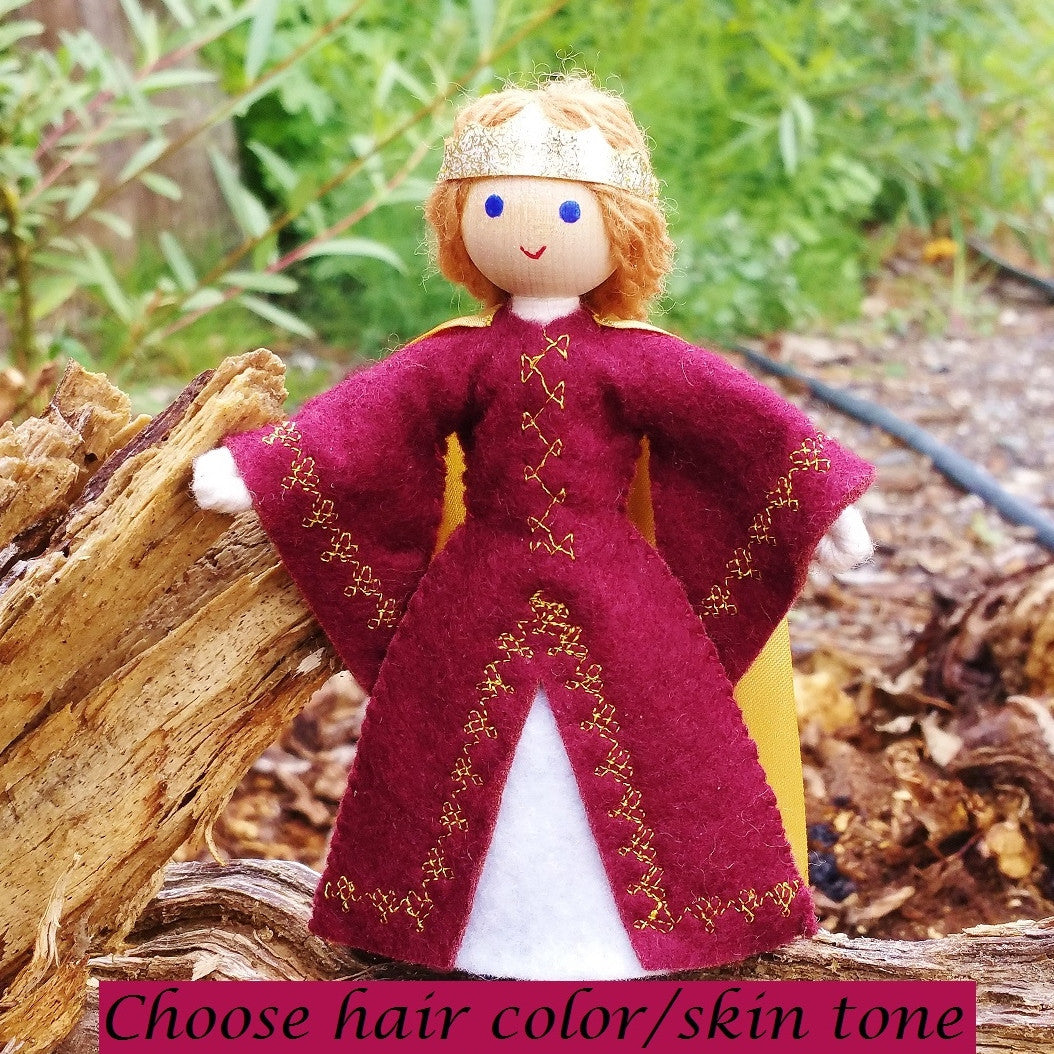 Handmade Dollhouse Castle Queen Doll – Wildflower Toys ™