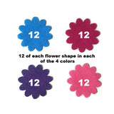 Felt Felt Flowers and Leaves