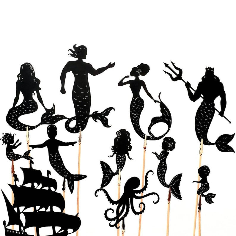 Mermaid Shadow Puppets – Wildflower Toys ™
