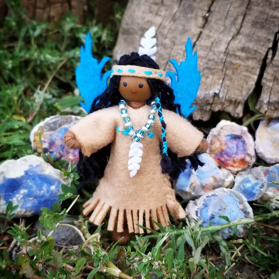 Native American Fairy Doll Wildflower Toys