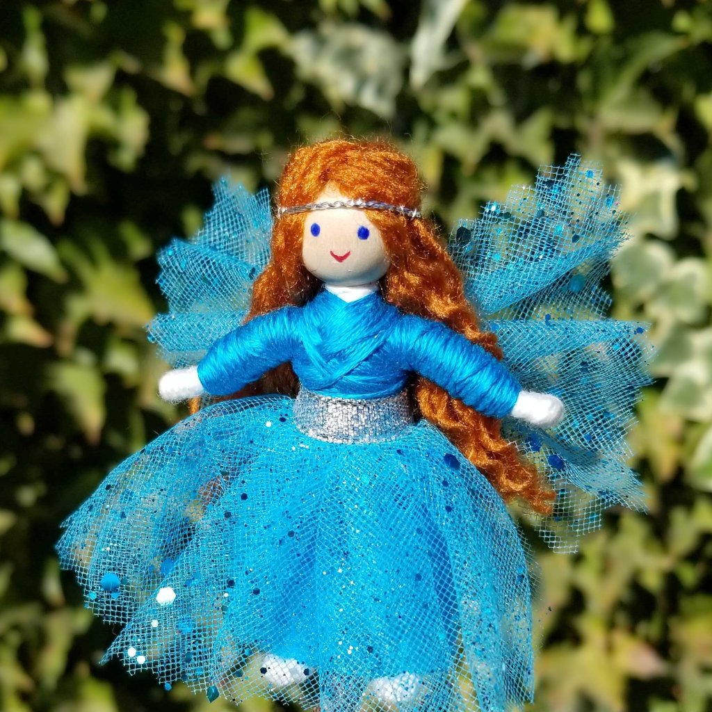 Handmade Blue Sparkle Fairy – Wildflower Toys ™
