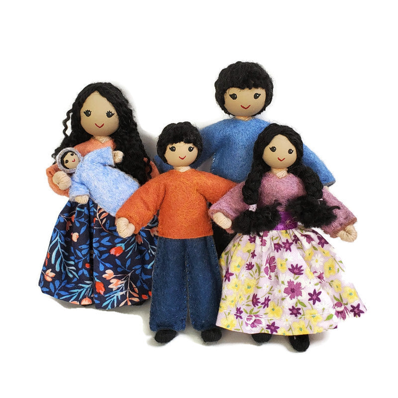 Asian Doll House Dolls and Play Figures - an 8pc Dollhouse Family Set –  Best Dolls For Kids