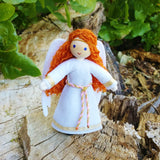 Christmas Angel doll red hair handmade