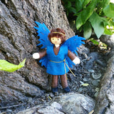 boy fairy doll blue wings
