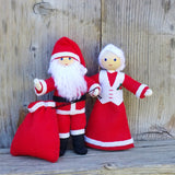 Santa Claus and Mrs. Claus Dolls handmade