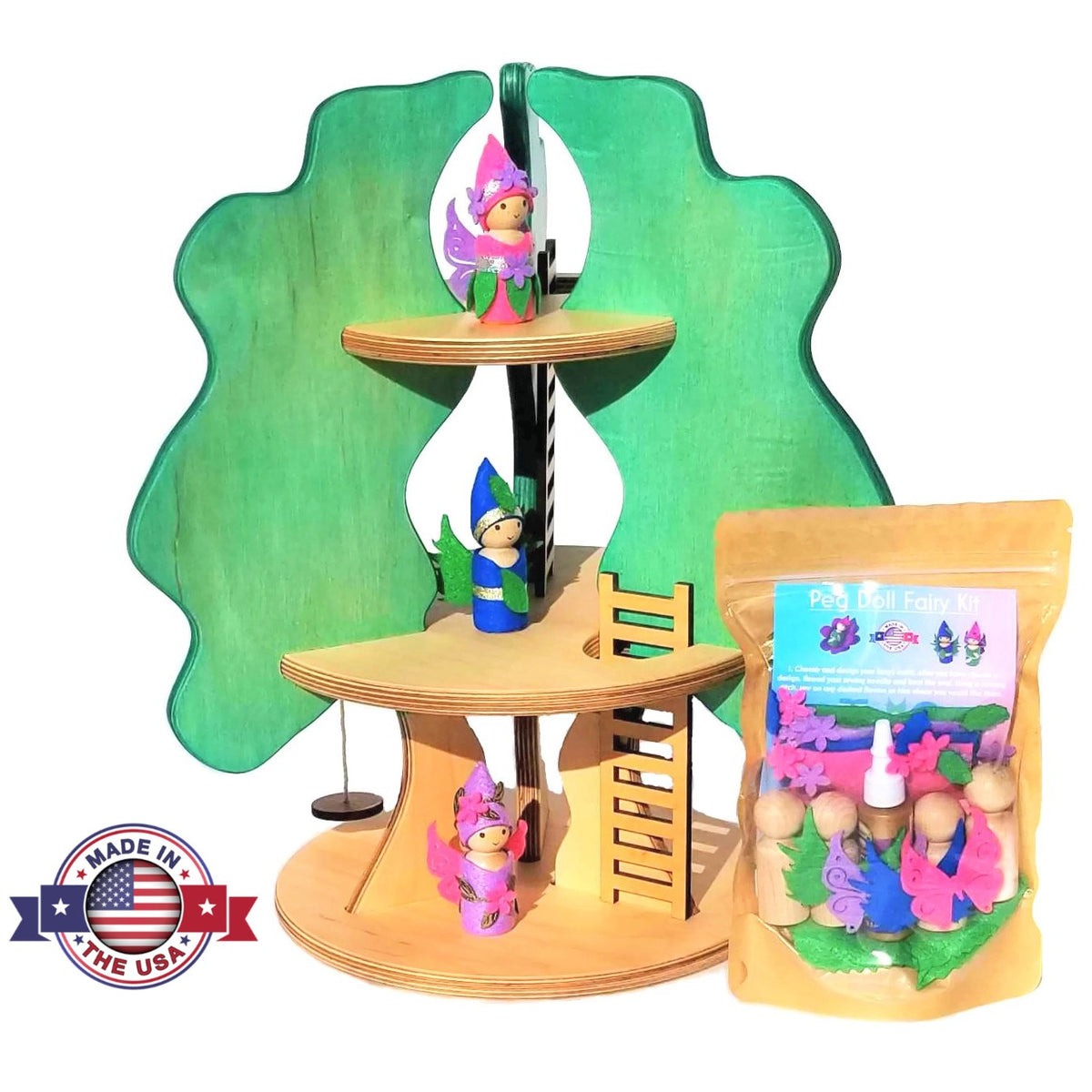 Wooden Fairy & Peg Doll Houses and Accessories Wildflower Toys