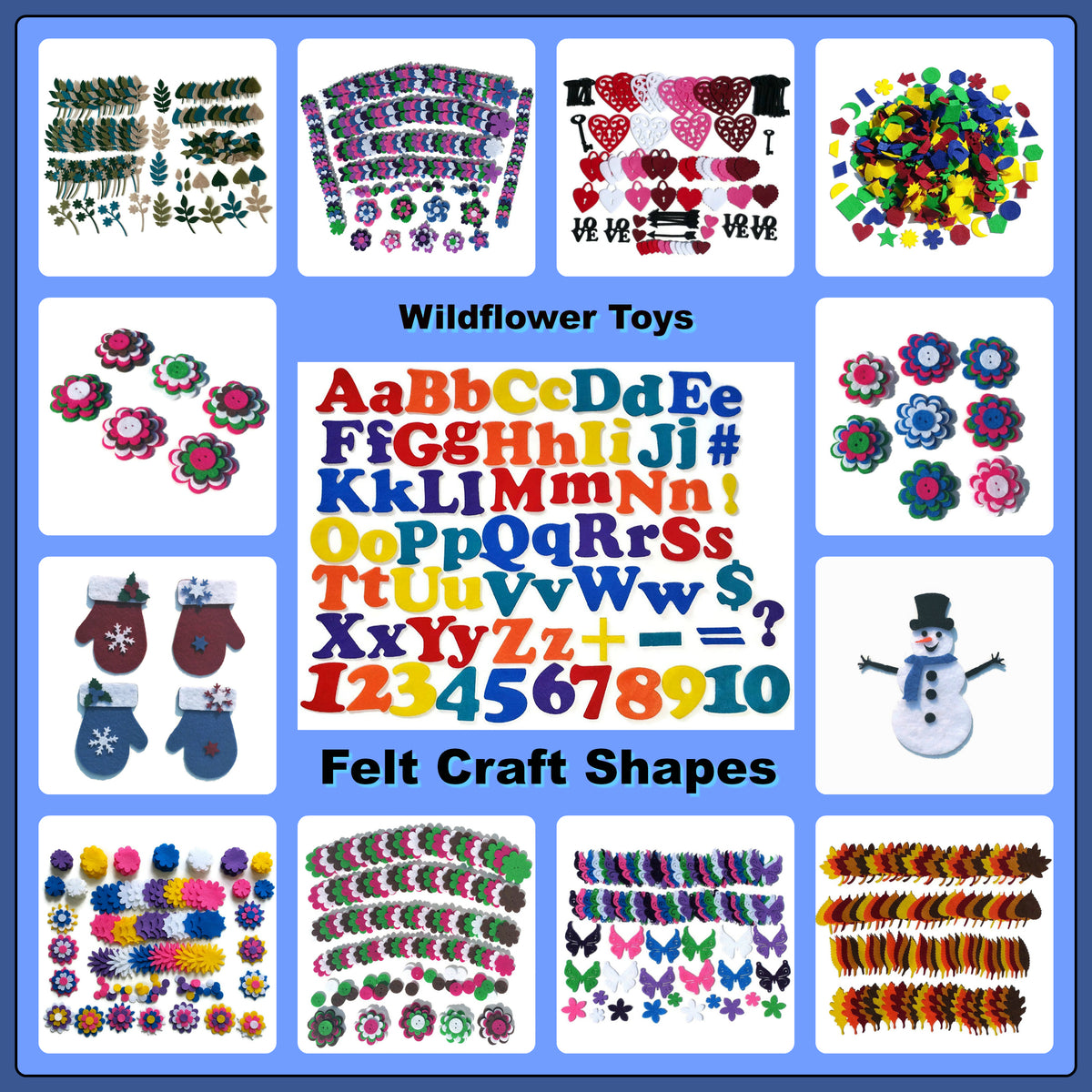 Wholesale Bulk Order Felt Shapes Wildflower Toys