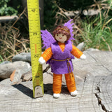 Purple & Orange Boy Fairy Doll