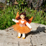 Orange rainbow fairy doll