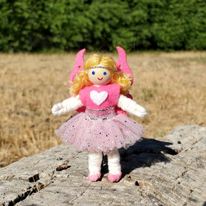 Pink rainbow fairy doll blonde hair