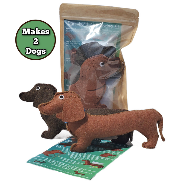 Weiner Dog Sewing Kit Felt Craft Kit for Kids – Wildflower Toys ™
