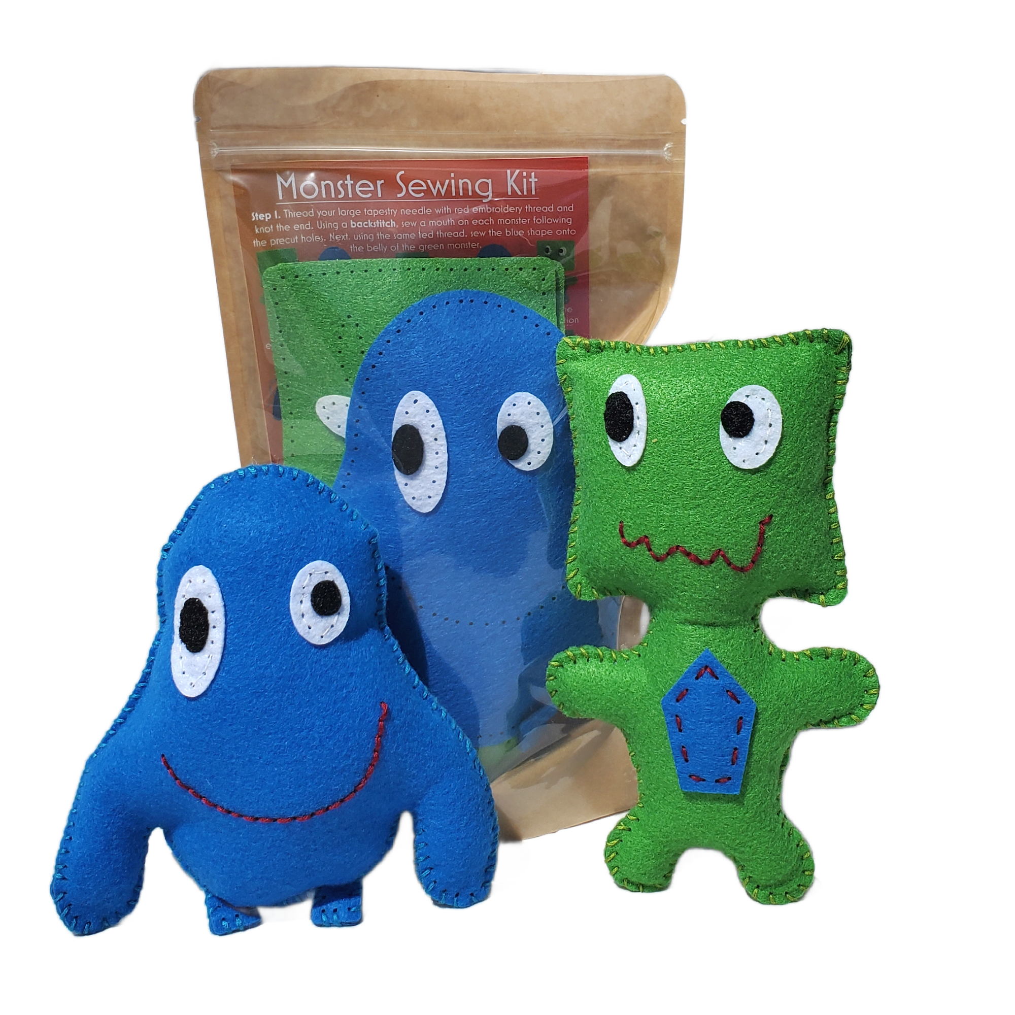 felt monsters Monster Sewing Kit Felt Craft Kit for Kids