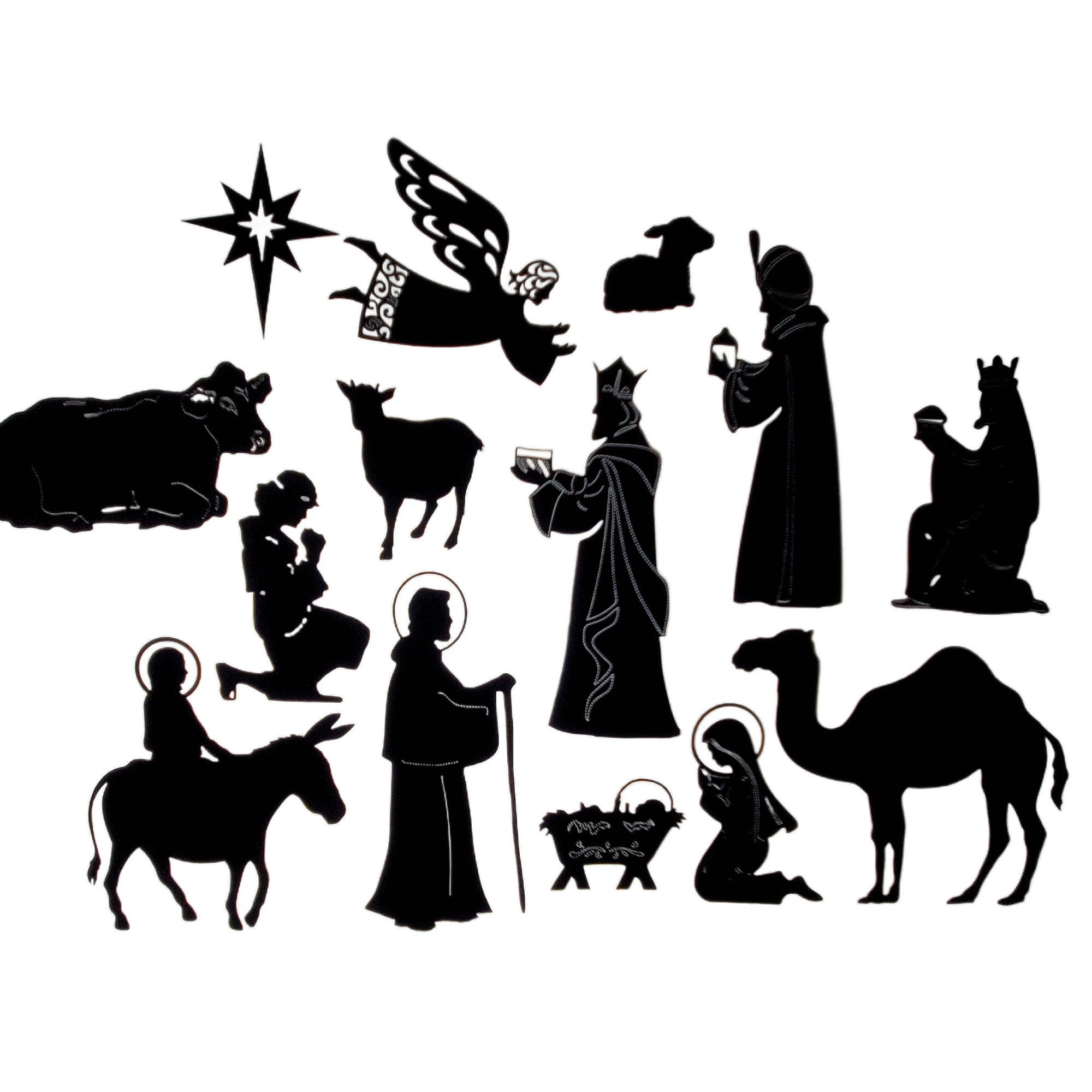 Nativity Vector Shadow Nativity Shadow Puppets – Wildflower Toys