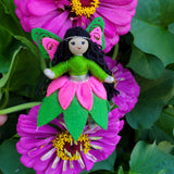 Woodland Fairy Doll (green & pink)