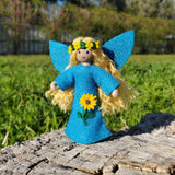 Blue Sunflower Fairy Doll