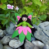 Woodland Fairy Doll (green & pink)