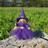 Miniature Purple Witch Doll