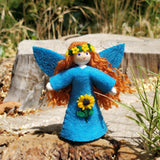 Blue Sunflower Fairy Doll