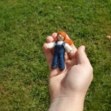 Little Sister Dollhouse Farmer Doll