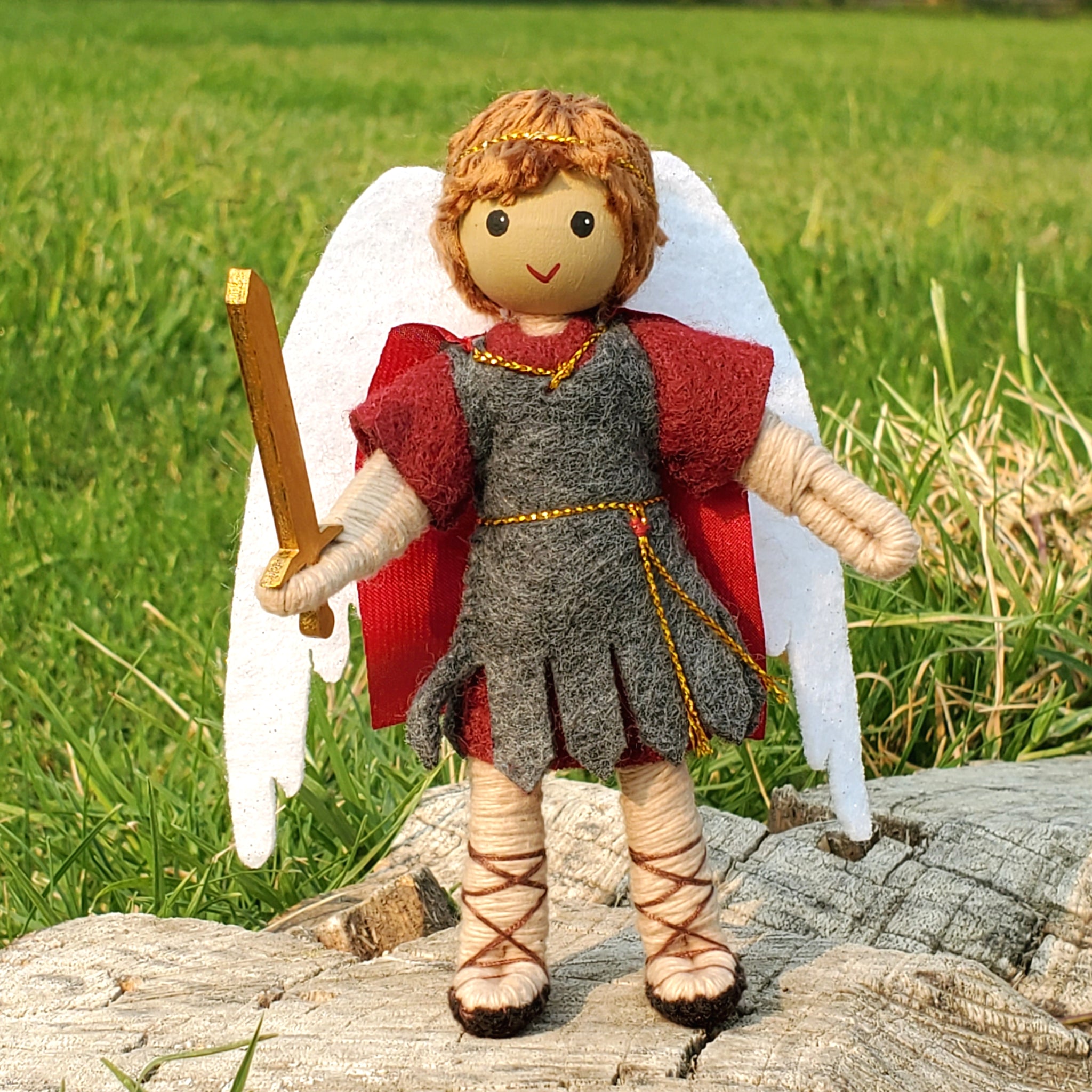 Handmade Saint Michael Archangel Doll Toy – Wildflower Toys ™