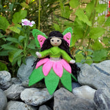Woodland Fairy Doll (green & pink)