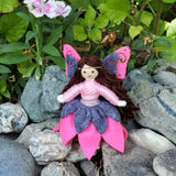 Woodland Fairy Doll (gray & pink)