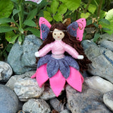 Woodland Fairy Doll (gray & pink)