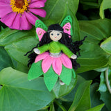 Woodland Fairy Doll (green & pink)