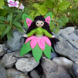 Woodland Fairy Doll (green & pink)