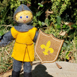 Dollhouse Castle Knight Doll (Yellow tunic)