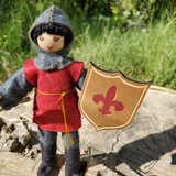Dollhouse Castle Knight Doll (red tunic)