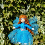 Cute blue fairy doll handmade