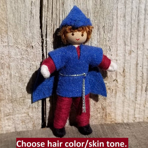 Fairy Doll Boy Blue - Maroon