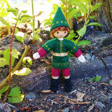 Holiday Caring Elf  Boy Light Brown Hair