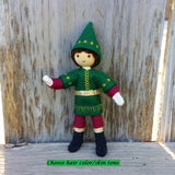 Holiday Caring Elf  Boy Light Brown Hair