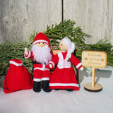 Santa Claus and Mrs. Claus Dolls handmade
