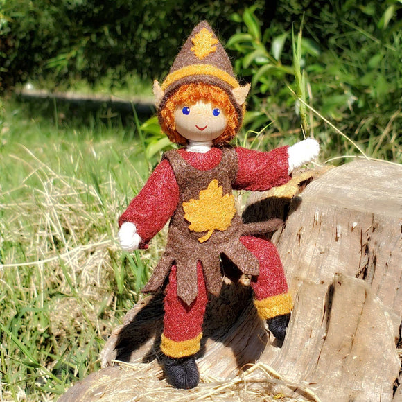 Autumn Elf Boy Doll