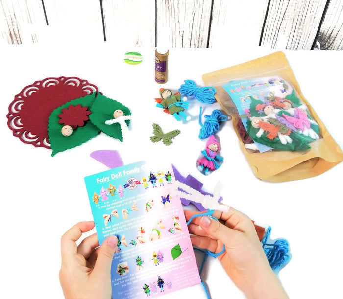 Made in the USA Fairy Doll Craft Kit Light Skin – Wildflower Toys ™