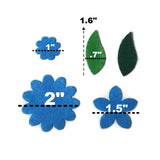 Felt Felt Flowers and Leaves