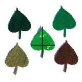 Felt craft leaves