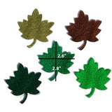Green felt leaves Apple green, Kelly green, olive green, brown, pirate green