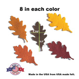 Felt Autumn Leaves - Maple & Oak