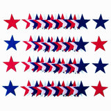 Felt stars Rainbow Classic felt  Red White and Blue Stars 