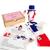 Patriotic 4th of July DIY Gnome Making Craft Kit Made in the USA