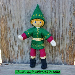 Kindness Elf boy doll blonde hair.