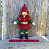 Holiday Caring Elves Girl Asian